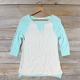 Cozy Camp Tee in Mint: Alternate View #1