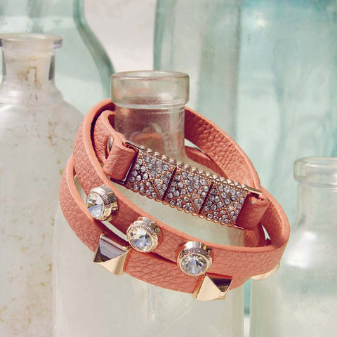 Moon Rise Bracelet in Peach