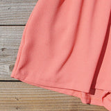 Night Tide Lace Romper in Peach: Alternate View #3