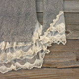 Skyline Lace Sweater in Ash: Alternate View #3