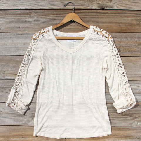 The Maddie Cozy Tee in Cream